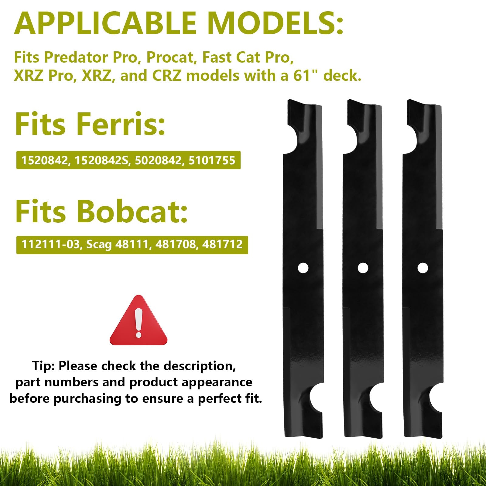 Oregon Mower Blades 3-Pack Oregon 91-626 Lawn Mower Blades | Fits - Foto 4