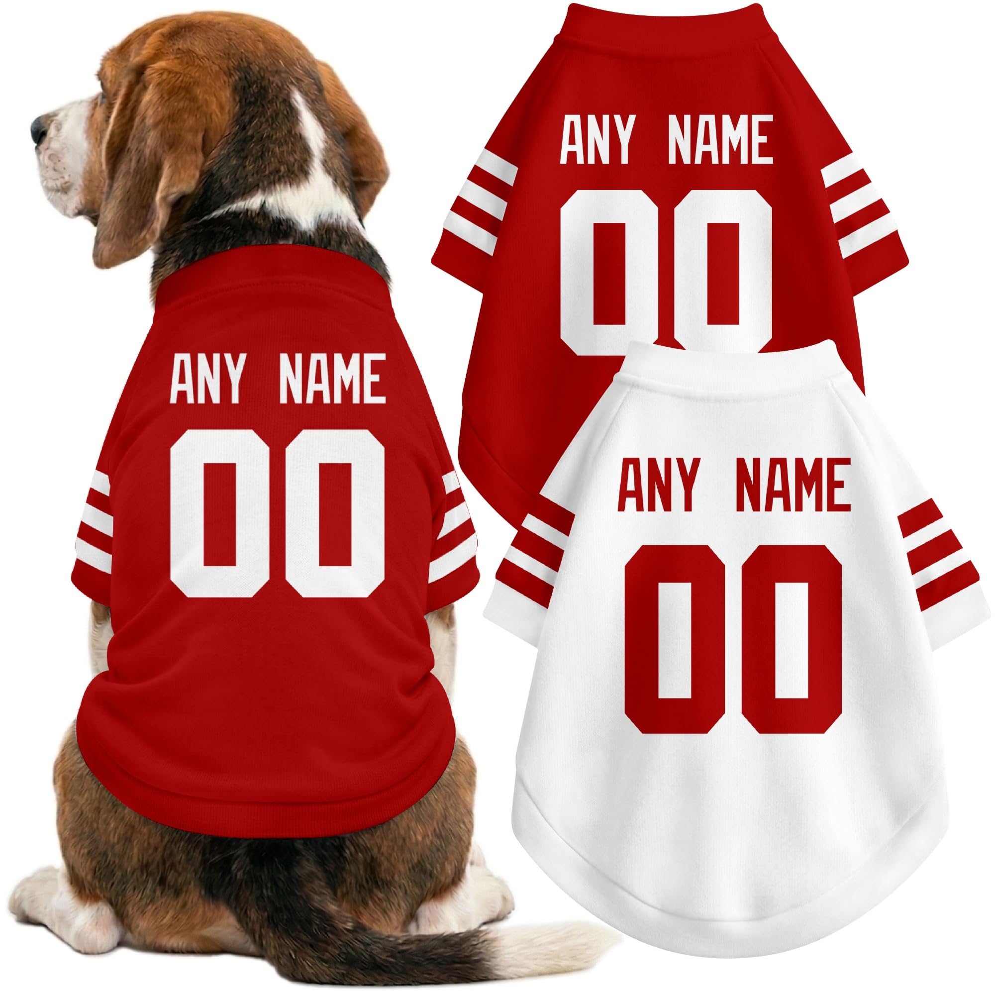 San Francisco Dog Clothes Custom Name Number T Shirt for Dog Gifts