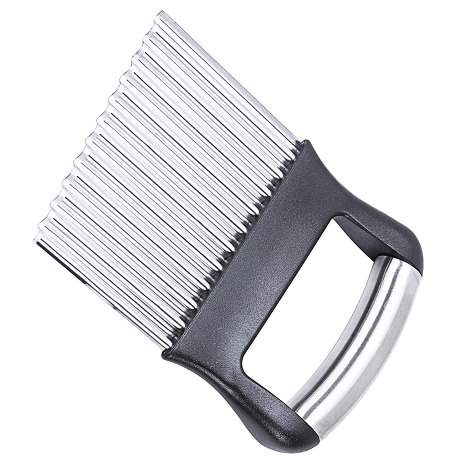 Sisyeuo Stainless Steel Twisted Vegetable Cutter for Professional Kitchen Slicing with Ergonomic Grip Carrot Cucumber Slicer Food Grade Stainless Steel Kitchen Gadget