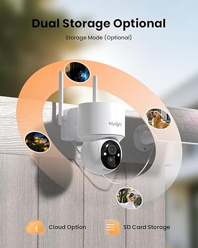 Miniatura 8 de Cámaras de seguridad inalámbricas para exteriores, sin suscripción, kit de 4 cámaras, almacenamiento local de 128 G, sistema inalámbrico de cámara