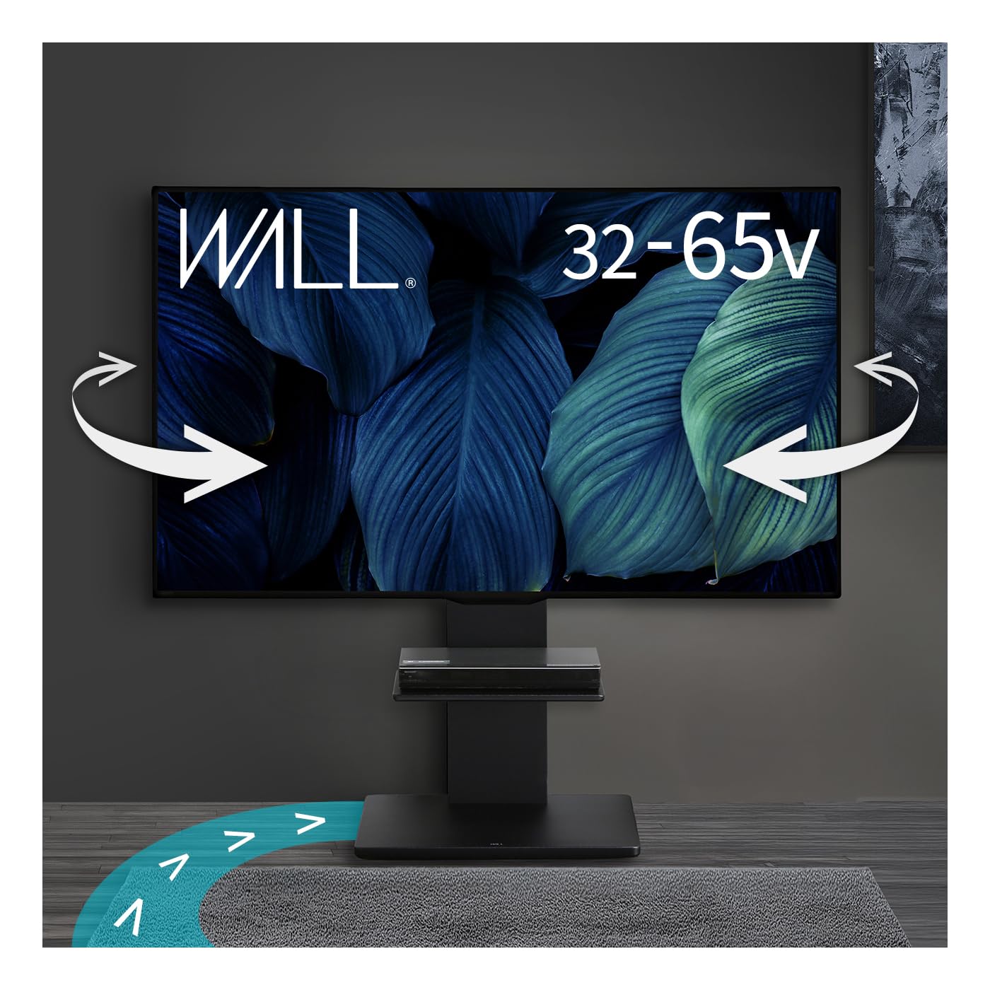 Amazon｜WALL B1 テレビスタンド + 棚板付き セット 隠しキャスター