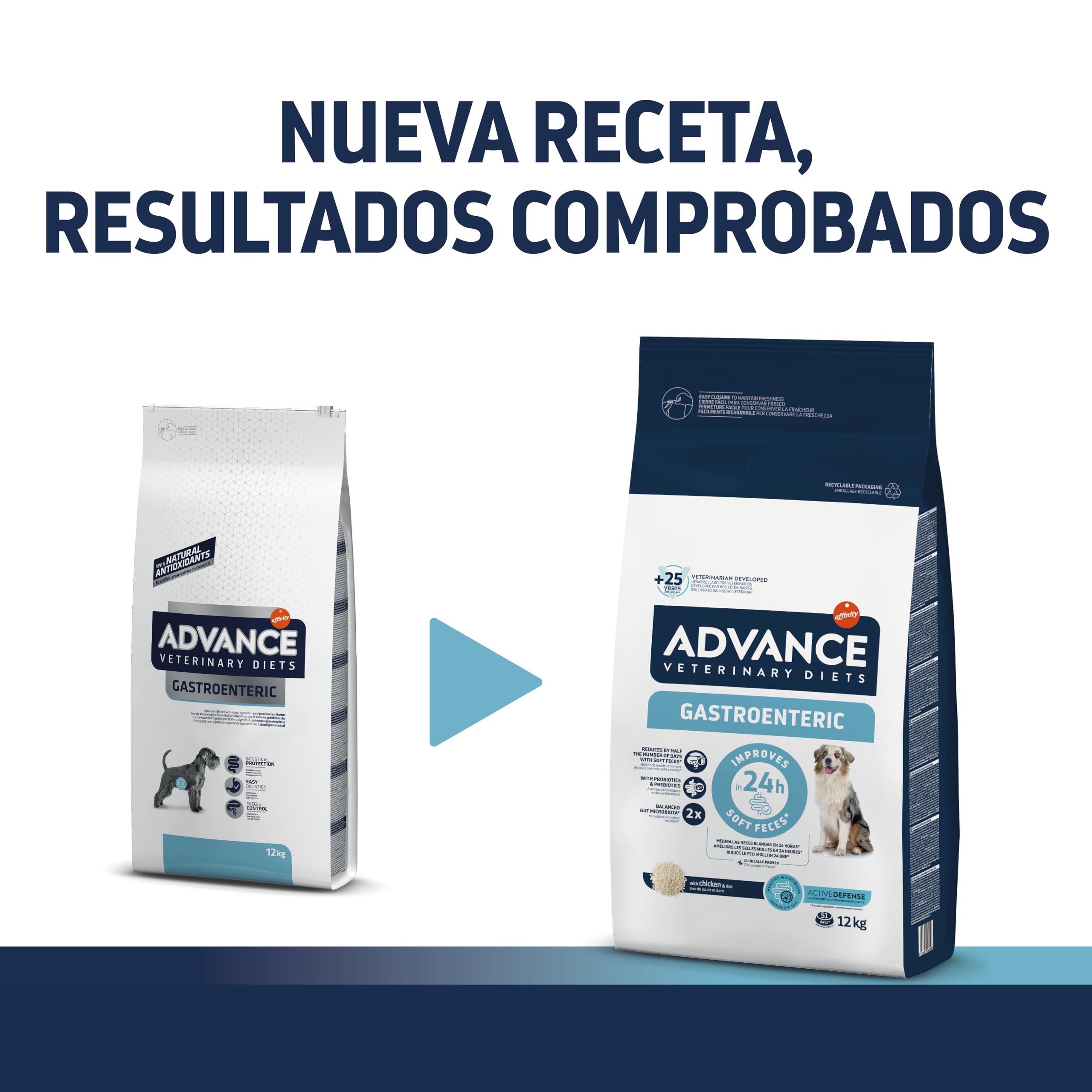 Advance Veterinary Diets Gastroenteric - Pienso para Perros con Trastornos gastrointestinales - 12kg