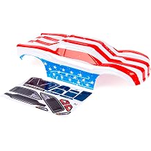 Custom Body USA Flag Style Compatible for ARRMA VORTEKS 3S 4x4 4x2 BLX 1/10 Stadium TruckV-UF-01