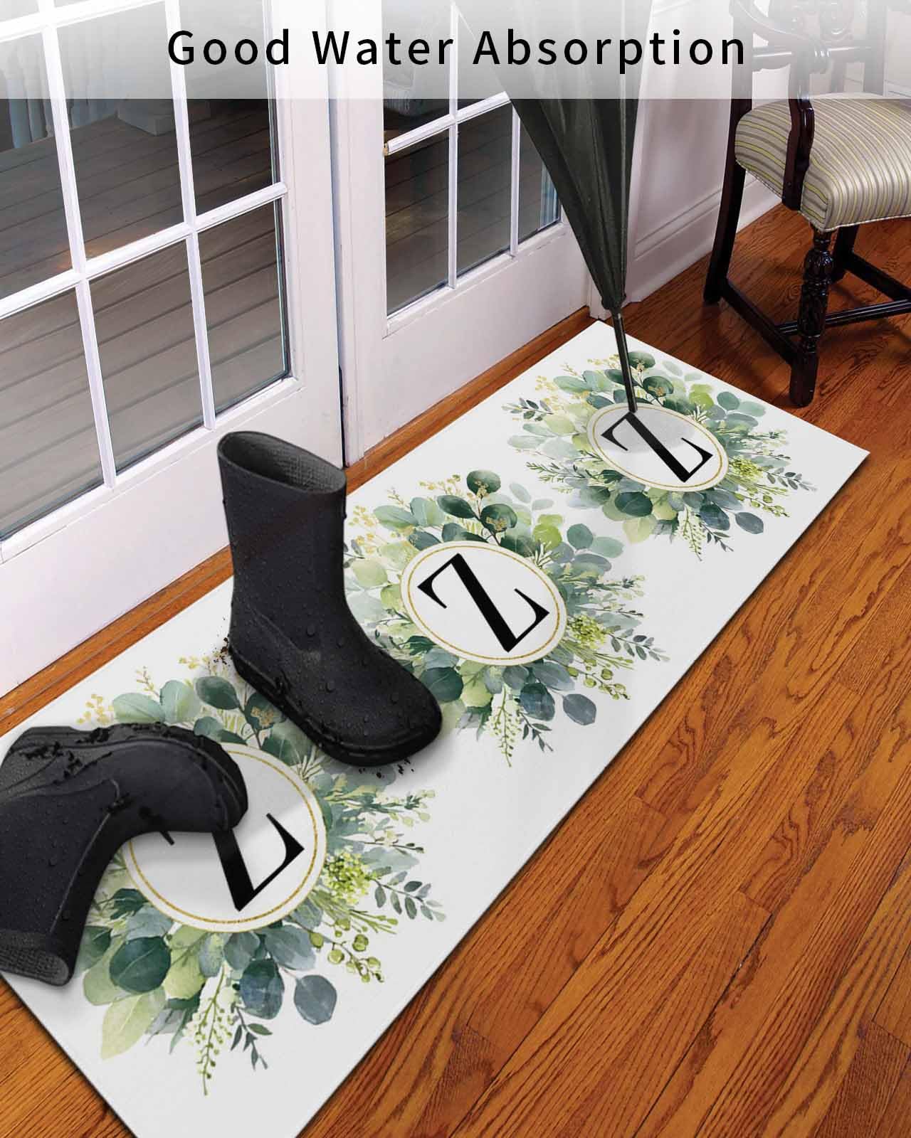 E.YAZAWA Ｚ　トランポラグ玄関マット Amazon.com: Letter Z Front Door Mat Entryway Rug 20x63 Inch