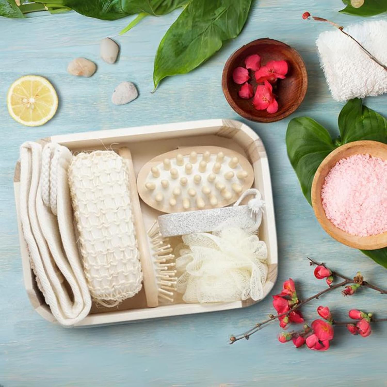 Kit Banho Spa Madeira Relaxante Massagem Revigora Esfoliação Uso Diário Essencial no Banho Leve na Viagem e Presente em promoção! Veja a oferta e mais achadinhos de Kits 8 Hoje é o melhor dia para comprar Kit Banho Spa Madeira Relaxante Massagem Revigora Esfoliação Uso Diário Essencial no Banho Leve na Viagem e Presente com aquele preço maroto! Promoção! Aproveite a oferta! 8