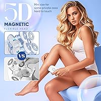 Vista 3 de Maquinillas de afeitar eléctricas para mujer, afeitadora eléctrica magnética mejorada para mujeres, removedor de vello inalámbrico sin dolor