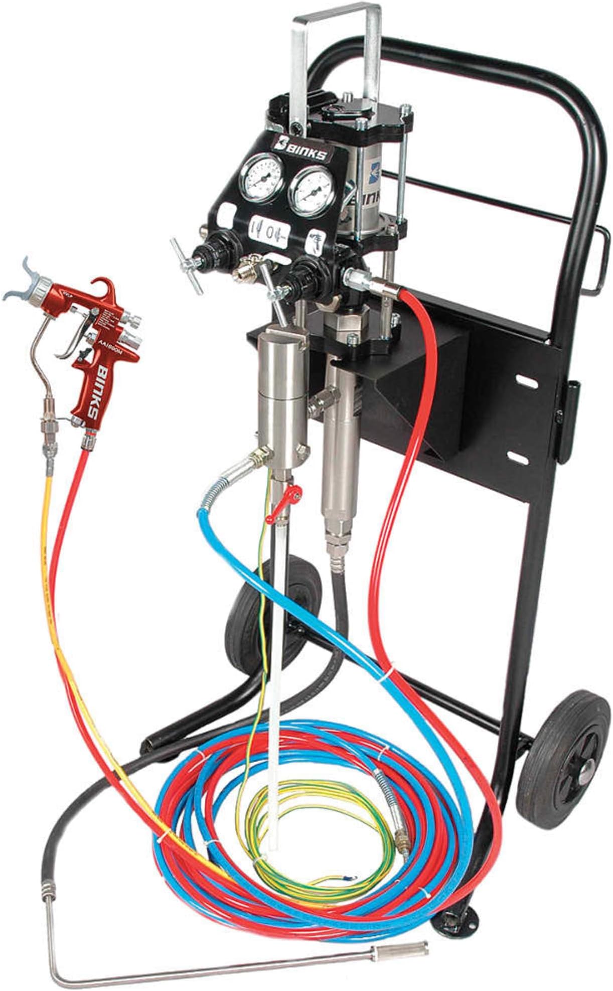Binks / Carlisle Fluid Technologies - MX412UC-EDC1S25 - Air Assisted Airless Pump Outfit, 0.4 gpm