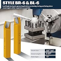 Vista 4 de 20 herramientas de corte de punta de carburo de 1/2 pulgada, herramientas de corte de torno de metal, herramientas de torno de corte de metal