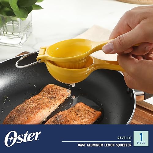 Miniatura 2 de Oster Ravello Exprimidor de limón y lima  Extractor manual de prensa de exprimidor de cítricos, herramienta de cocina duradera para jugo fresco,