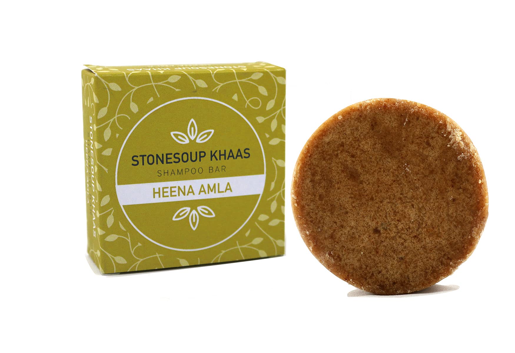 Stonesoup Khaas Shampoo Bar (100g) | Natural Hair Cleanser & Conditioner With Henna & Amla | Handmade Herbal Shampoo Bar for Men & Women | Sulphate & Paraben Free