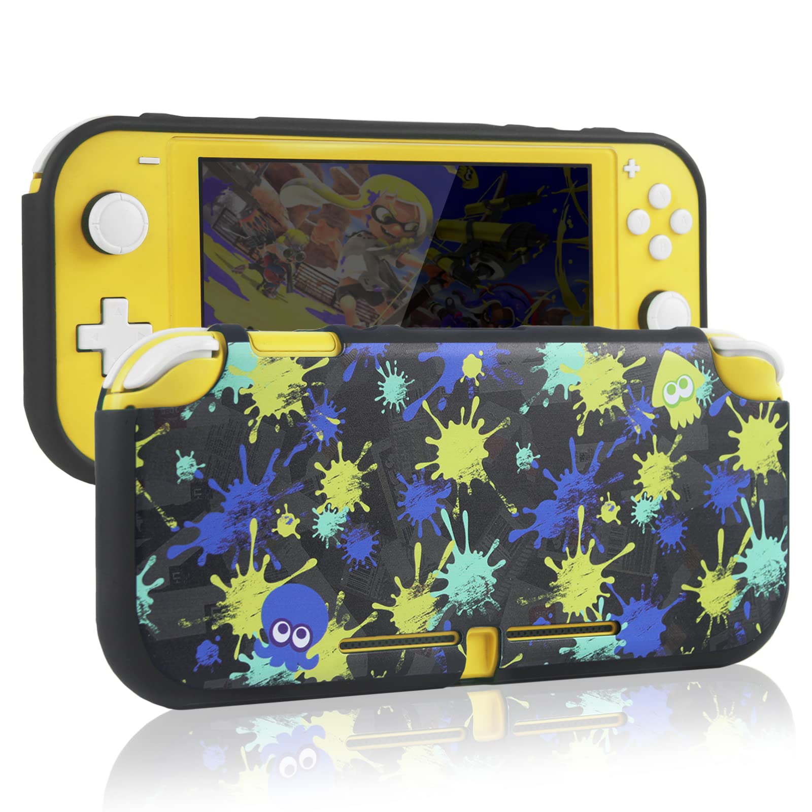 TIKOdirect Protective Case for Switch Lite, Soft Cover Shock Absorption Anti-Scratch Shell with Cool Pattern, Black