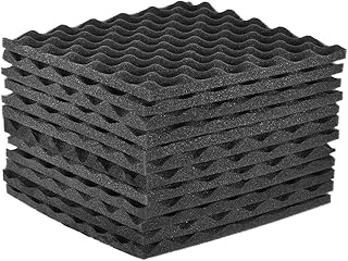 Espuma Acustica, KKcare 12 Pcs 30 * 30 Cm/12 * 12 Polegadas Painéis De Espuma Acústica De Estúdio Espuma De Isolamento Acústico