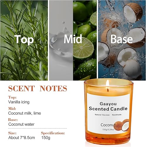 Miniatura 2 de Vela perfumada para el hogar  Regalos de inauguración de la casa, velas en tarro de cera de soja orgánica para el hogar, velas de inauguración de la