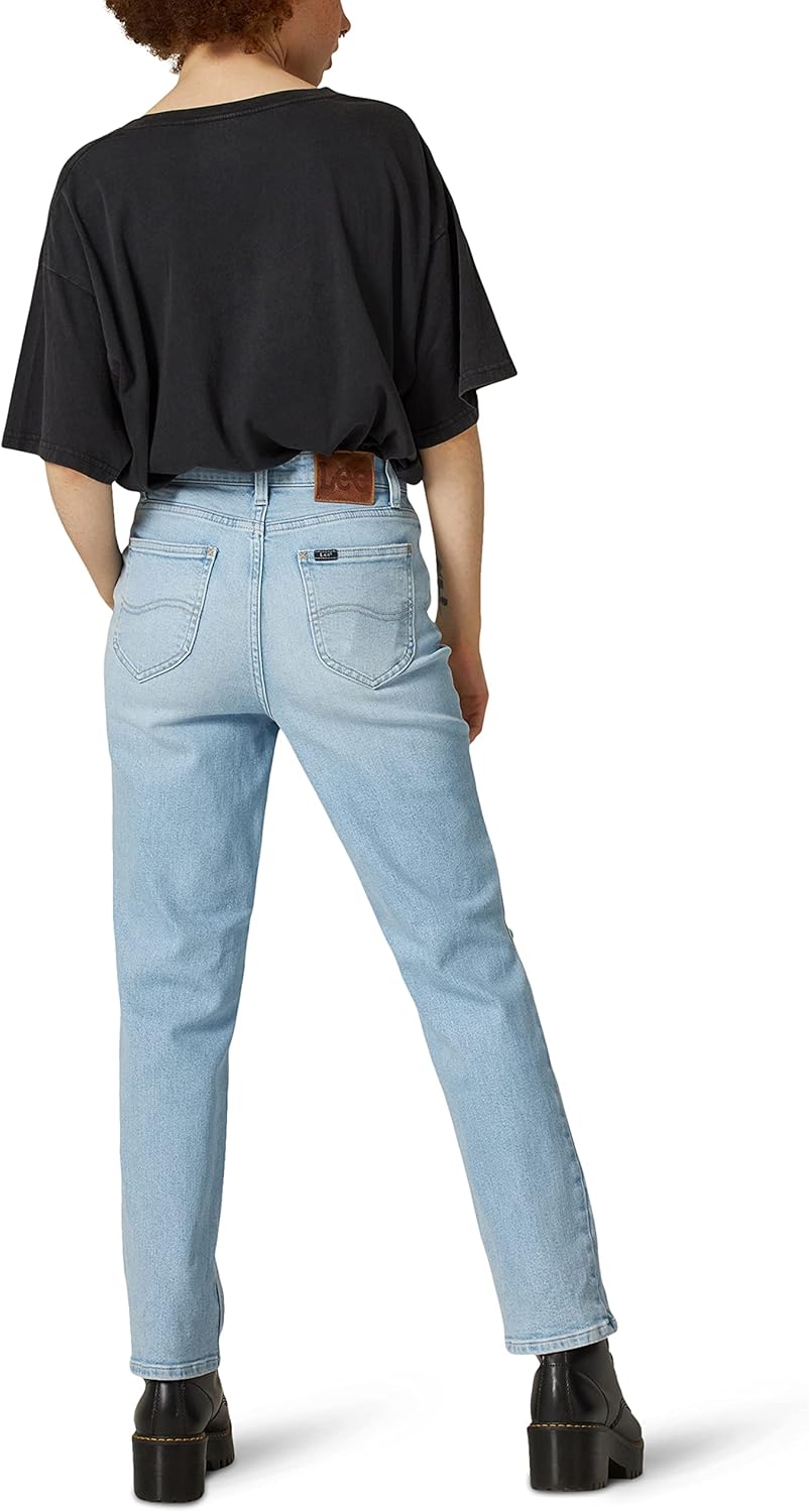 Lee Womens High Rise Straight Crop JeanJeans - Image 2