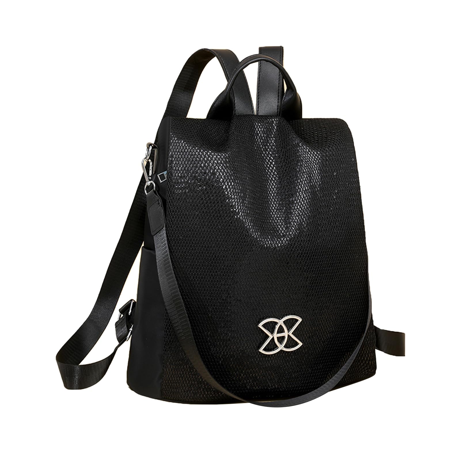 Zaino Antifurto ad Alta Capacità - Borsa a Spalla da Donna, 1 Pezzo, Zaino da Sicurezza con Apertura Nascosta, Tessuto Resistente all'Acqua con Cerniera Posteriore, Accessorio per il Pendolarismo