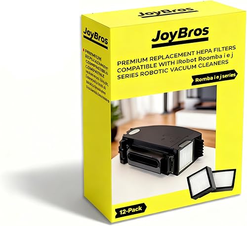 Miniatura 2 de Paquete de 12 filtros HEPA de repuesto compatibles con iRobot Roomba Combo i,e,j Series E5 E6 i1 i3 i4 i5 i6 i7 i8 J5 J6 J8 J9 y todas las versiones