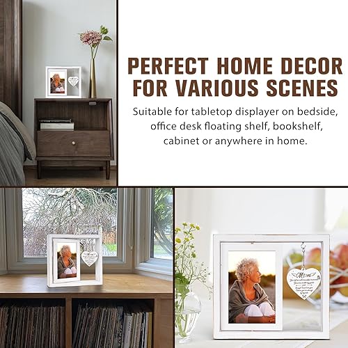 Miniatura 6 de Regalos conmemorativos para la pérdida de mamá, marco de fotos de memoria amorosa, regalo de condolencias duradero, recuerdo elegante para madre