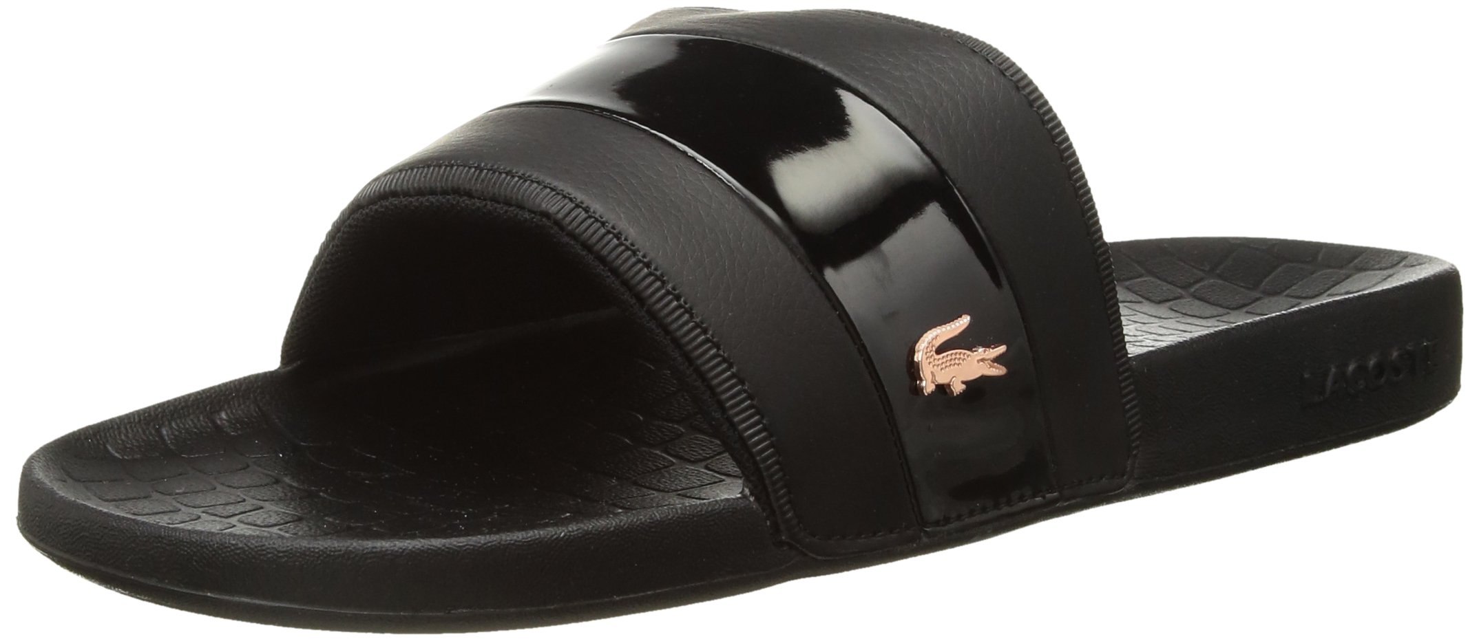 LACOSTE ブラック スライドサンダル 8 org.jpg