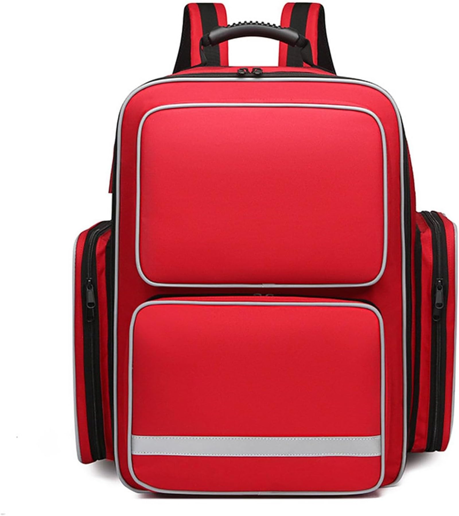 Zaino professionale di pronto soccorso vuoto, kit di emergenza, borsa medica, borsa per il primo soccorso con divisori interni per infermiere domiciliare, assistenza comunitaria, EMT, EMS