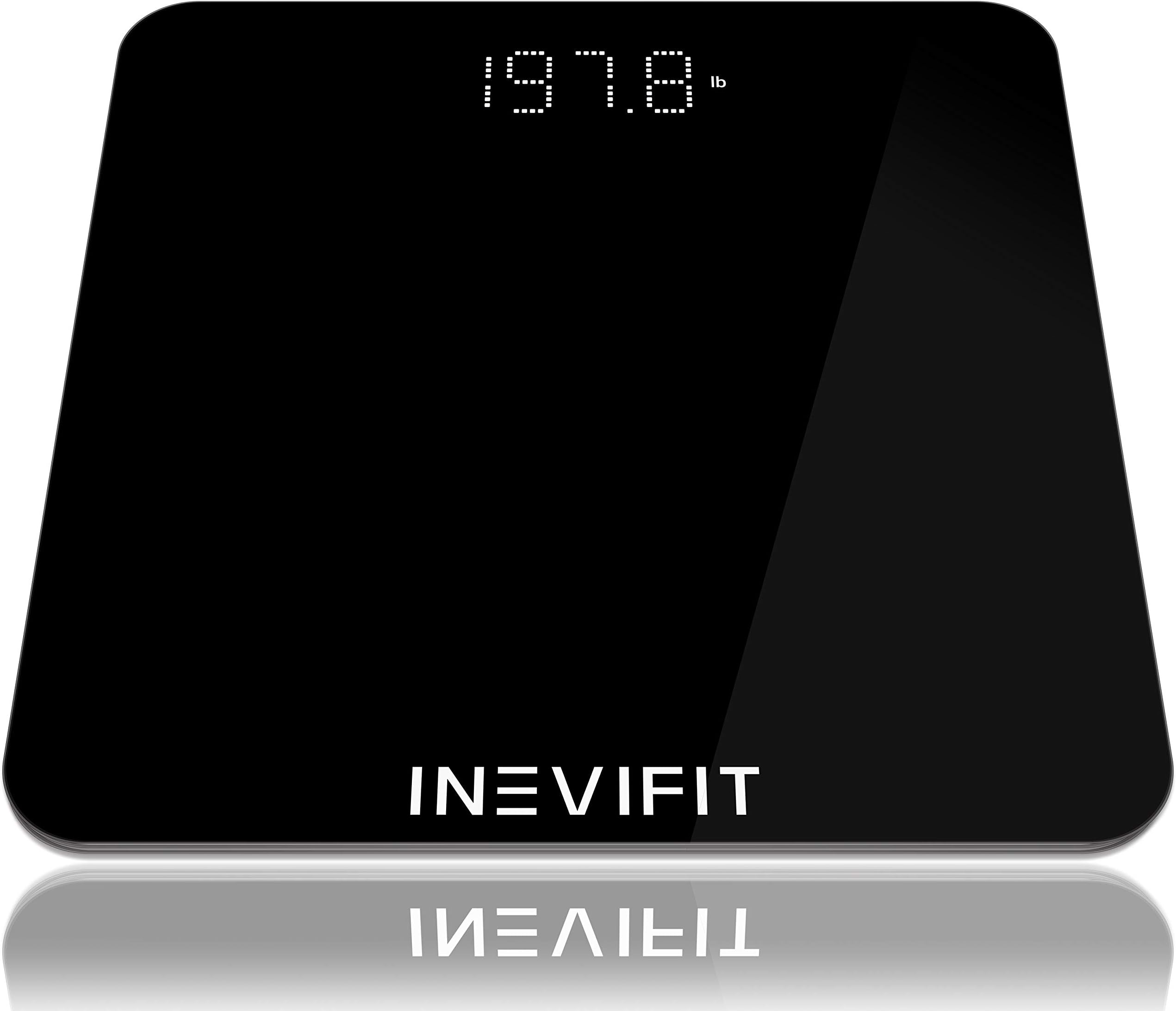 Bathroom Scale, Highly Accurate Digital Bathroom Body Scale, Measures Weight up to 400 lbs. Includes Batteries