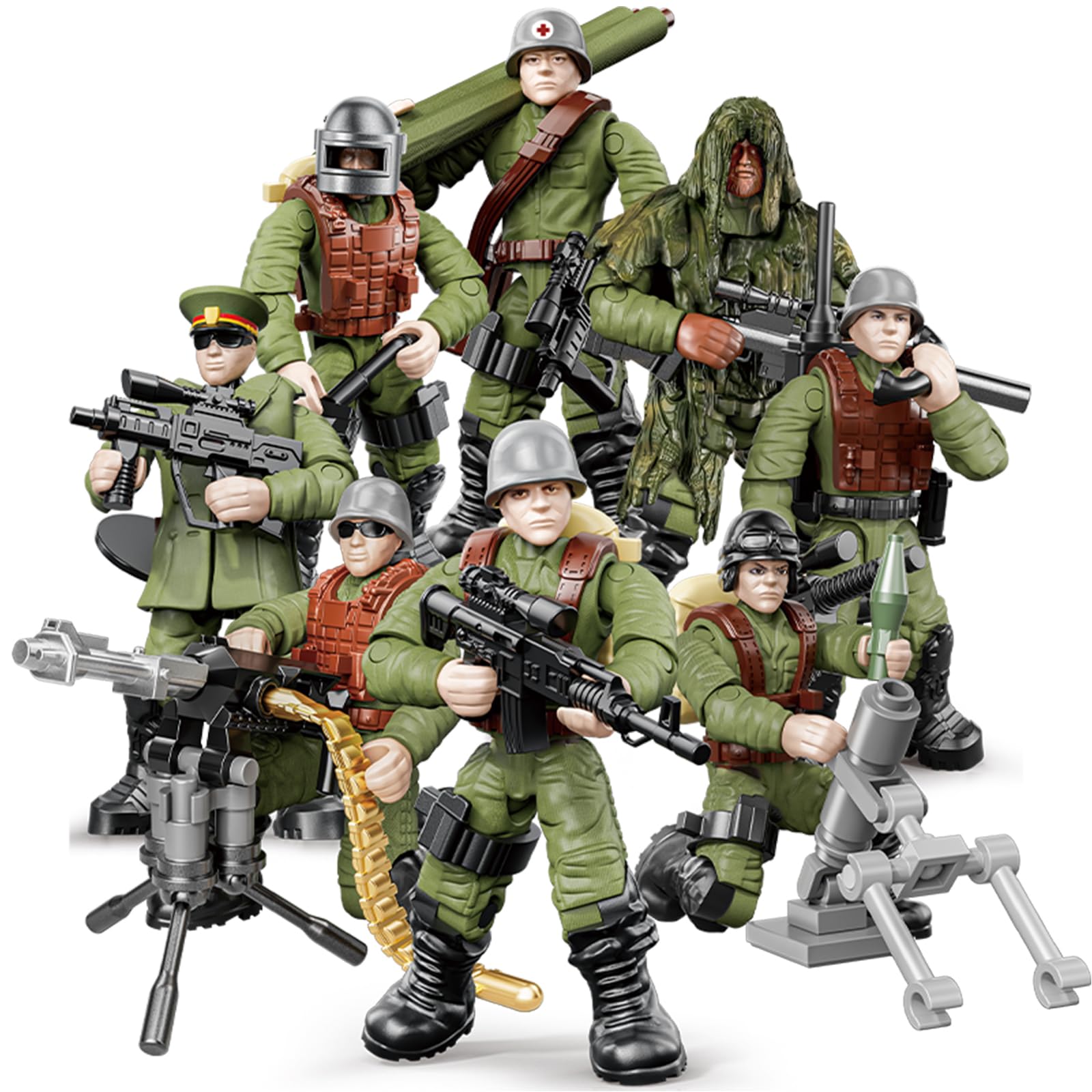 Amazon.com: MEIEST 8 PCS Mini Soldier Military Action