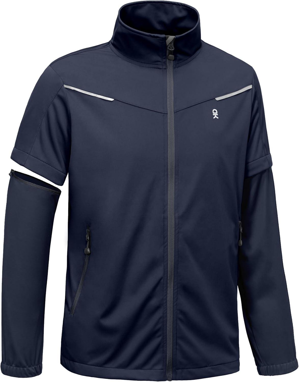 Little Donkey Andy Men's Lightweight Softshell Jackets Waterproof Removable Sleeve for Golf Hiking Cycling Running - Image 6