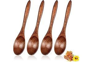 cobee Wooden Spoons for Honey (5.9 Inches, Pack of 4)
