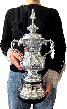 44cm/17.3 England Prestigious Football Prize Champion League Trophy with Keychain for European Fan Collectibles Souvenir