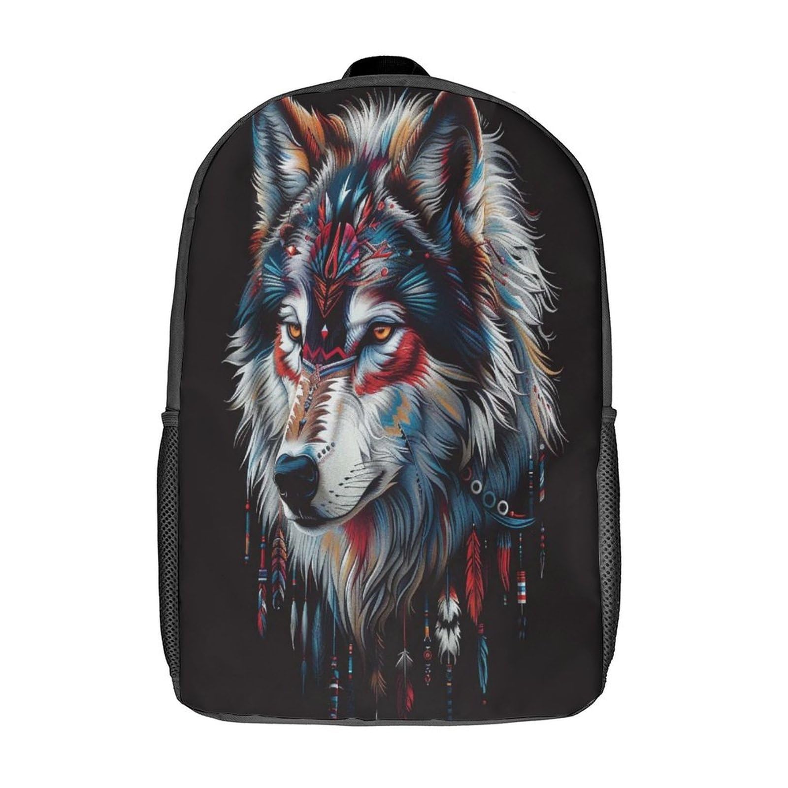 FPAKAKIIE Wolf Mochila Estudiante Mochila Portátil Universitaria Mochila De Mujer Adolescentes Mochila Escuela Viajar Colegio Cámping Impermeable 17inch