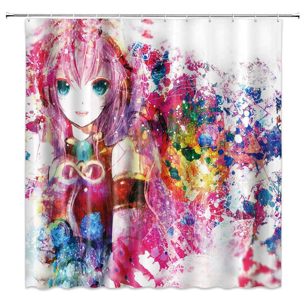 Anime Shower Curtains Curtains & Drapes