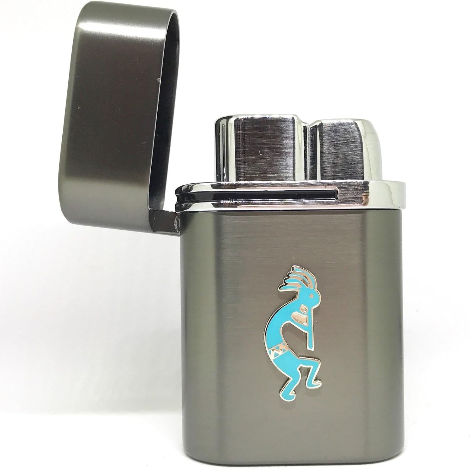 Kokopelli Vector Thundra Desktop Lighter Triple Torch Cigar Lighter – Cigar Cutters by Jim