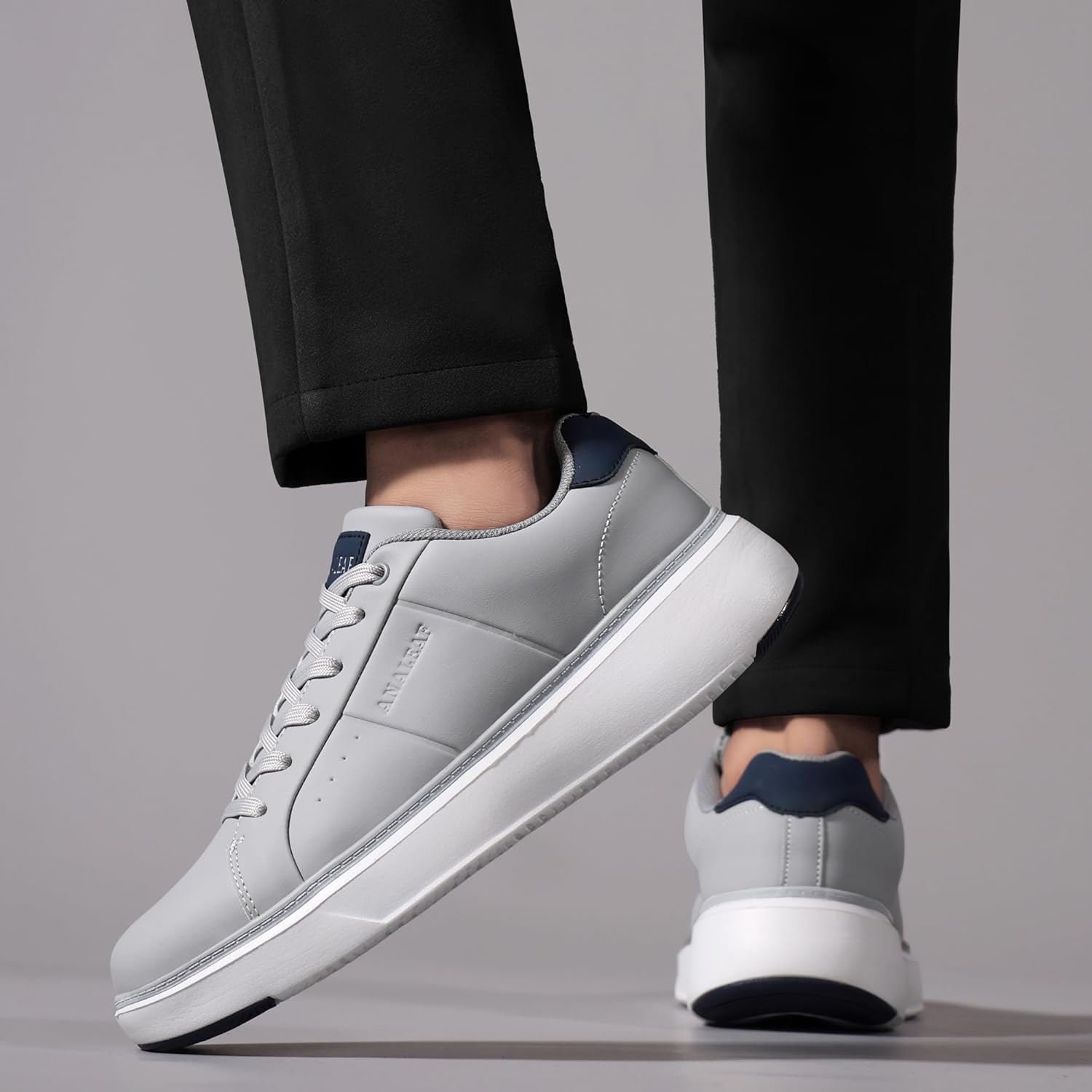 Mens Casual Shoes Fashion Dress Sneakers Lightweight Comfortable Lace-up Shoes - Image 8