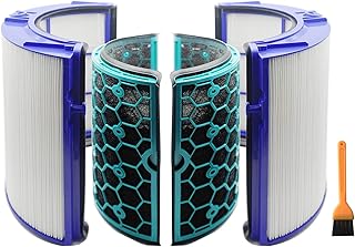 EZ SPARES Compatible with DYS Air Purifiers Filter,HP04 TP04 DP04 TP05 HP05 Purifying Fans Sealed Two Stage 360°Filter System Pure Cool Air Purifier and Tower Fan Attachment Replacements