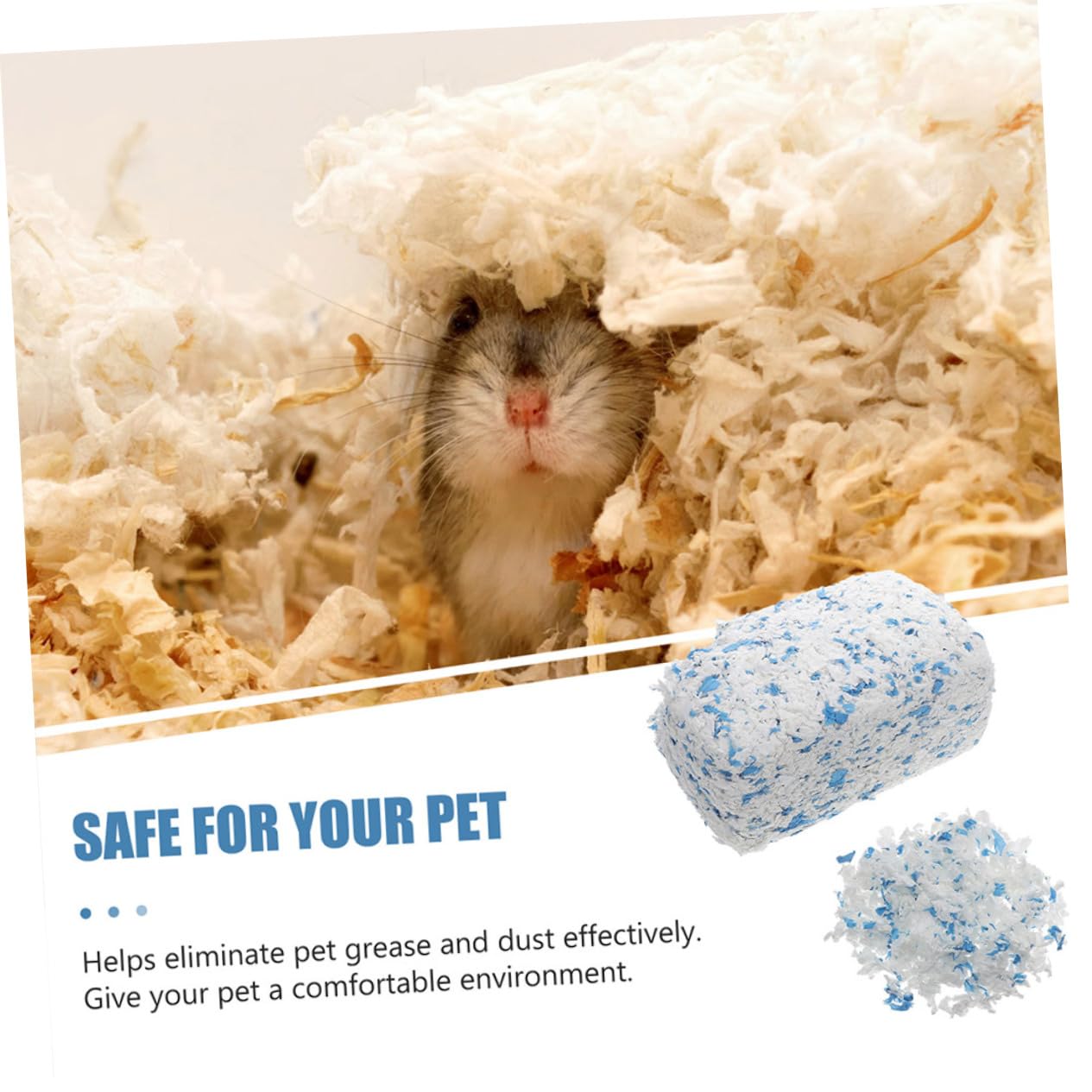 HEMOTON Hamster Einstreu aus Papier Niedriger Saugfähig für Meerschweinchen und Kleine Tiere pro Packung Optimale Wärmeisolierung und für Haustiere