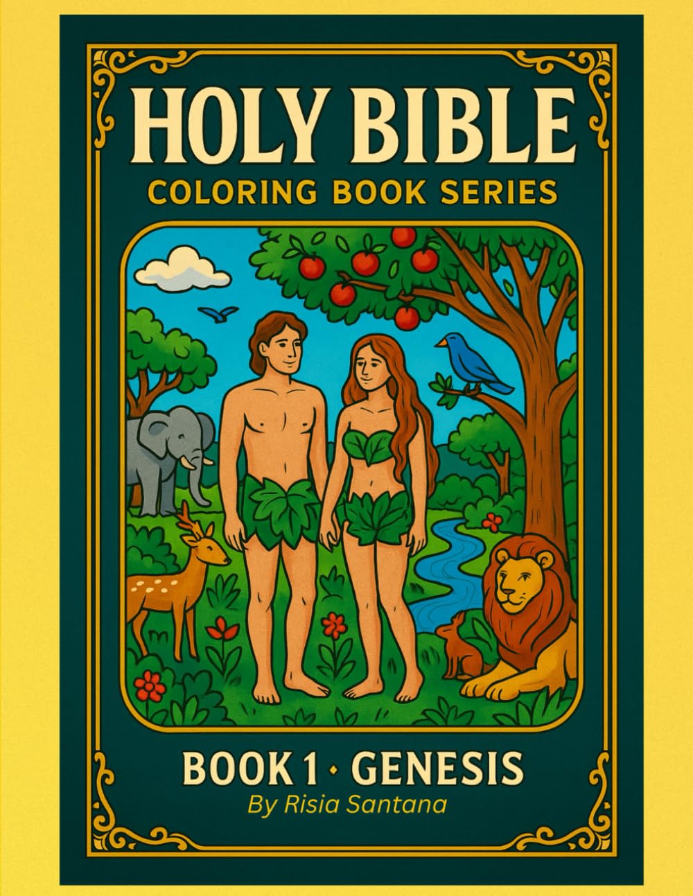Holy Bible.: Coloring Book Series. Book 1. Genesis ("Holy Bible: Coloring Book for Children.)