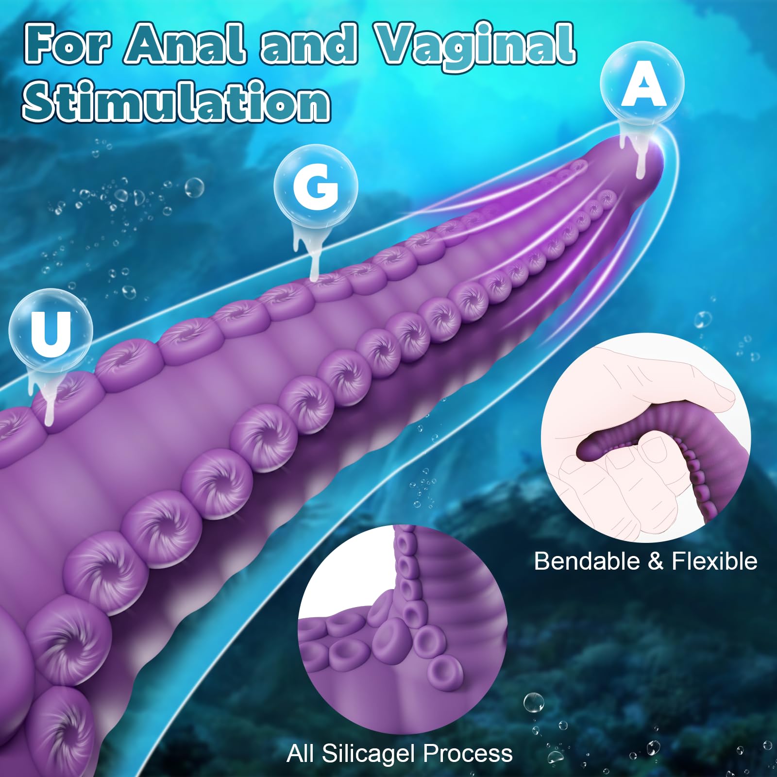 Sex Toys Riding Monster Dildos - Adult Toys Fantasy Tentacle Dildo Vibrator with 10 Modes for G Spot Vagina Anal Stimulation, Vibrating Suction Cup Vibrator Silicone Dragon Dildo, Adult Sex Toys Games