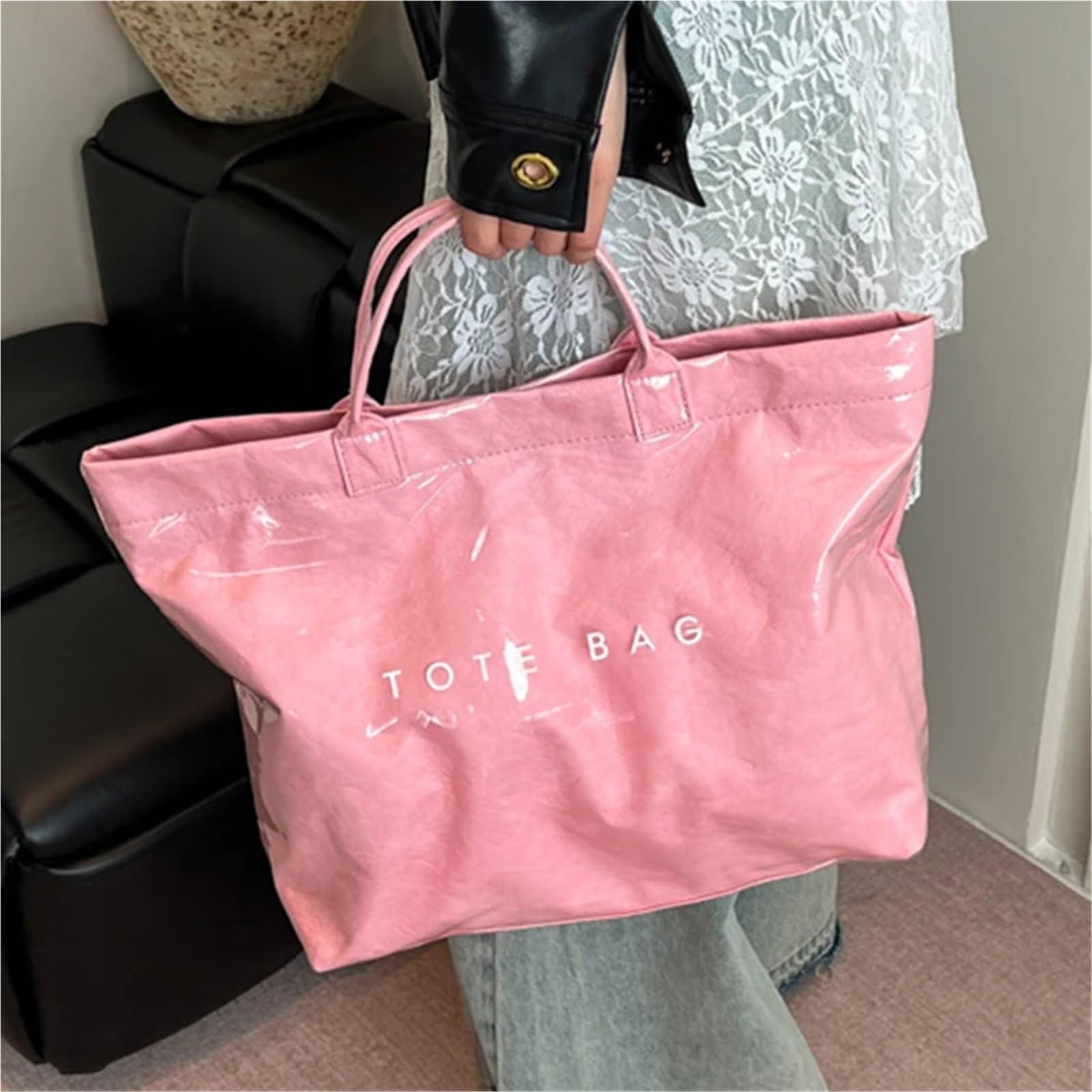 Bolsos de mano gran capacidad for mujer, bolsos impermeables informales verano, bolso compras for ir al trabajo