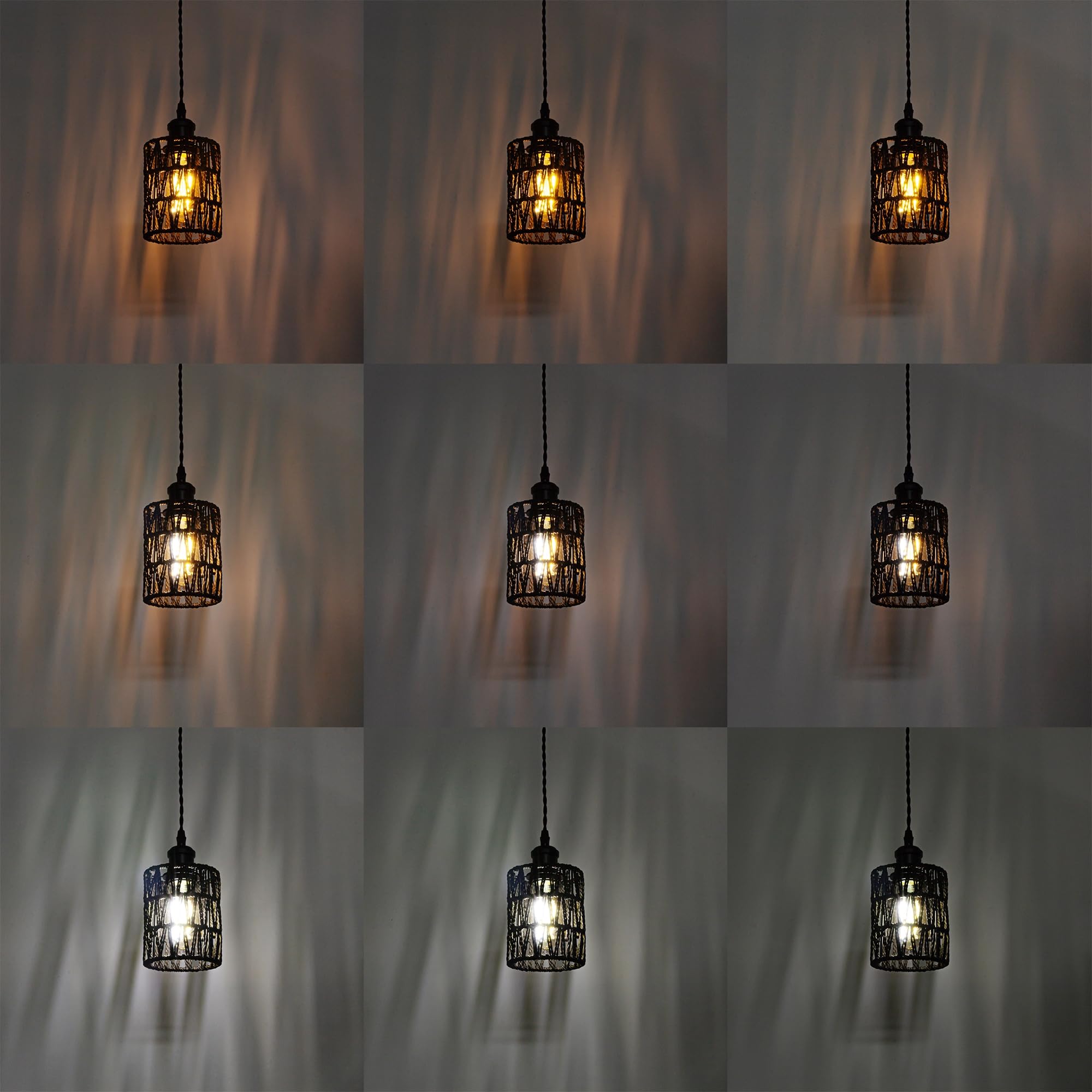 Amazon.com: SKIVTGLAMP Luz LED cardán, altura ajustable, colgantes de  iluminación de pista de halo, cabeza de luz flexible giratoria, pantalla  negra de ratán natural, bombillas E26 Smart LED Edison para isla de :