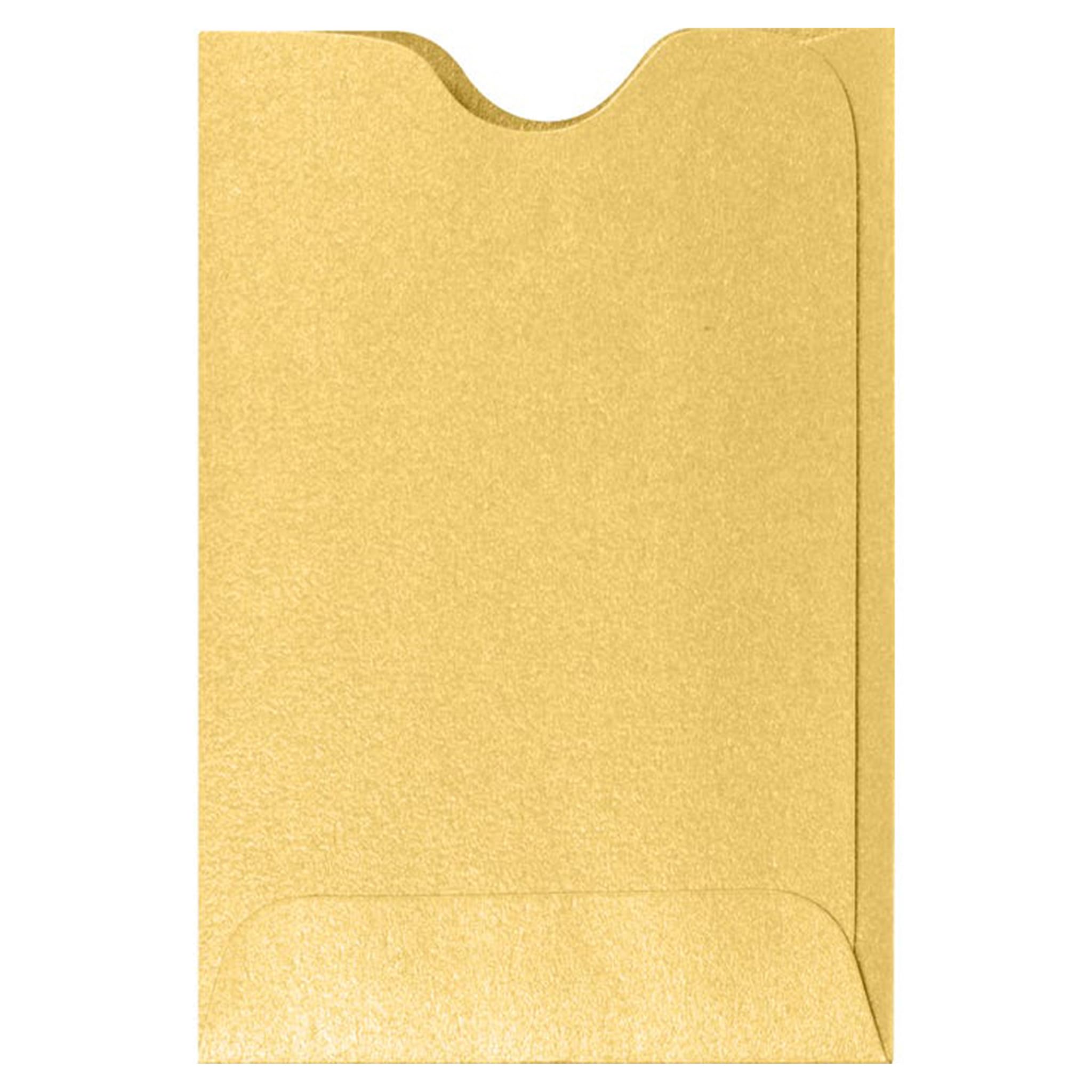 lux credit card sleeve Luxpaper Credit Card & Gift Cards Sleeves, 80 lb, Gold Metallic, 1000 Pack, Size 2 3/8 x 3 1/2