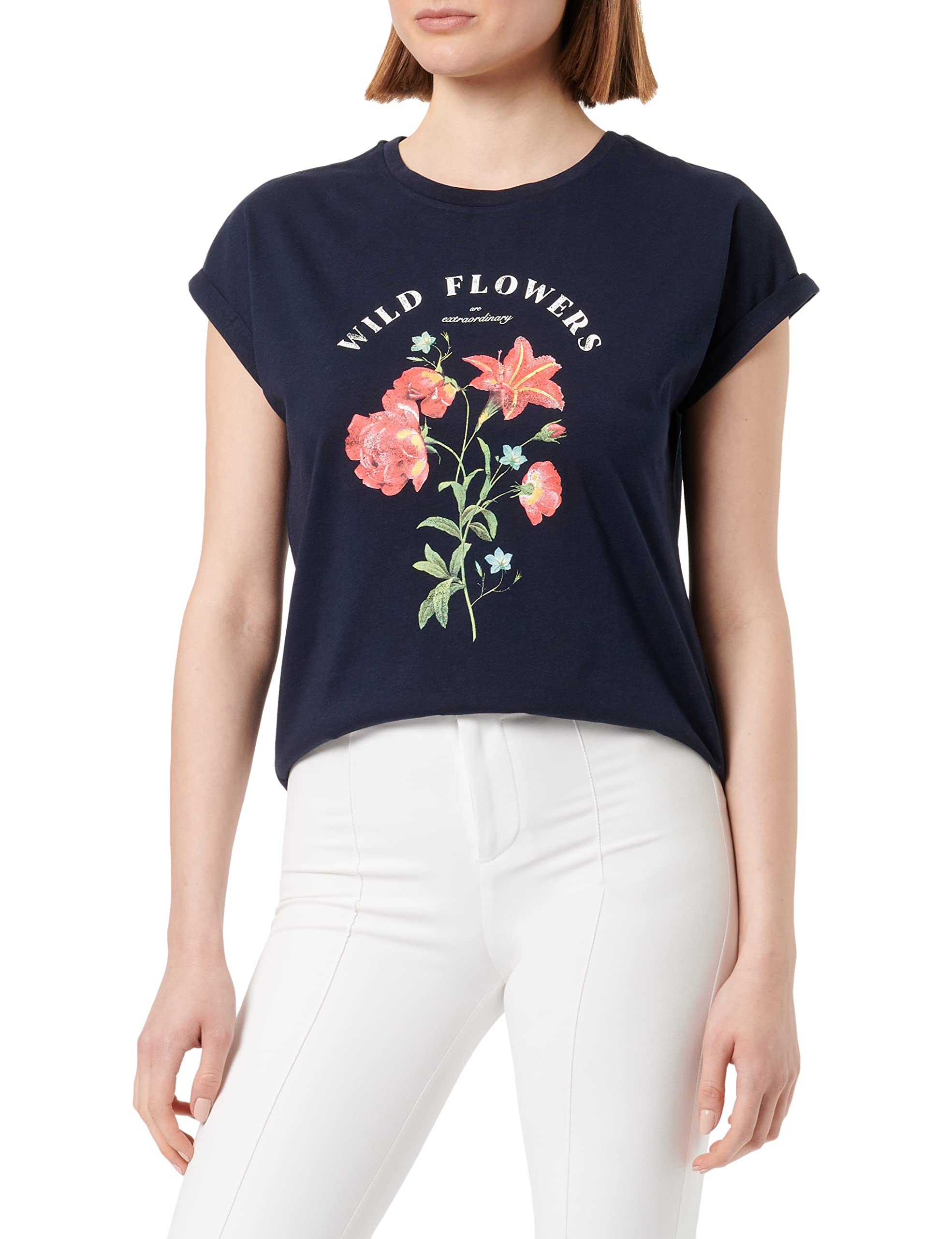Springfield T-Shirt Donna Wild Flowers – Girocollo – Cotone - 2