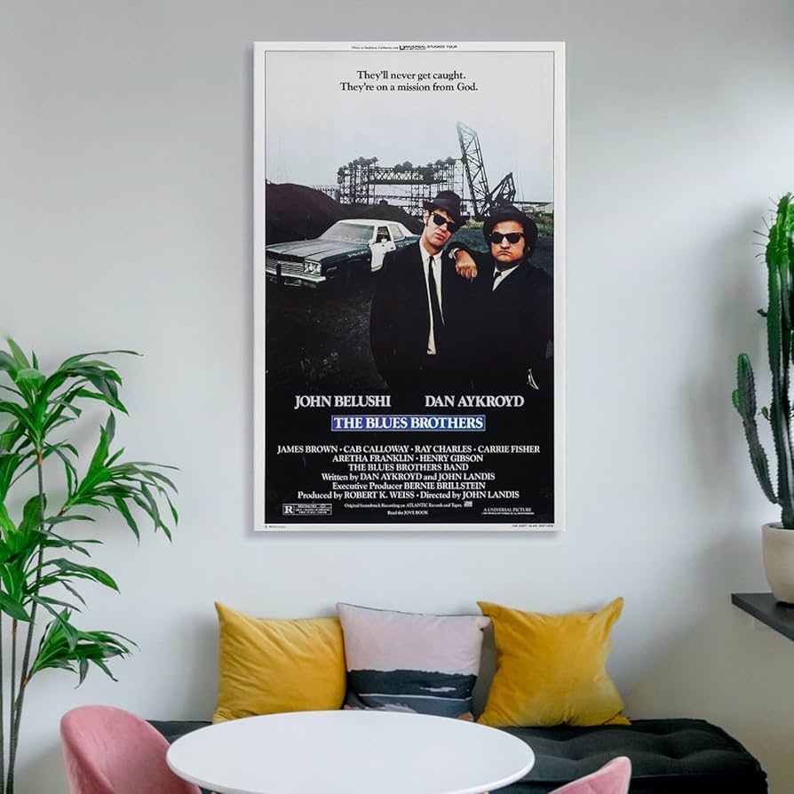 ★ブルースブラザース　ライブポスター Amazon.com: XIHOO The Blues Brothers in Concert Poster