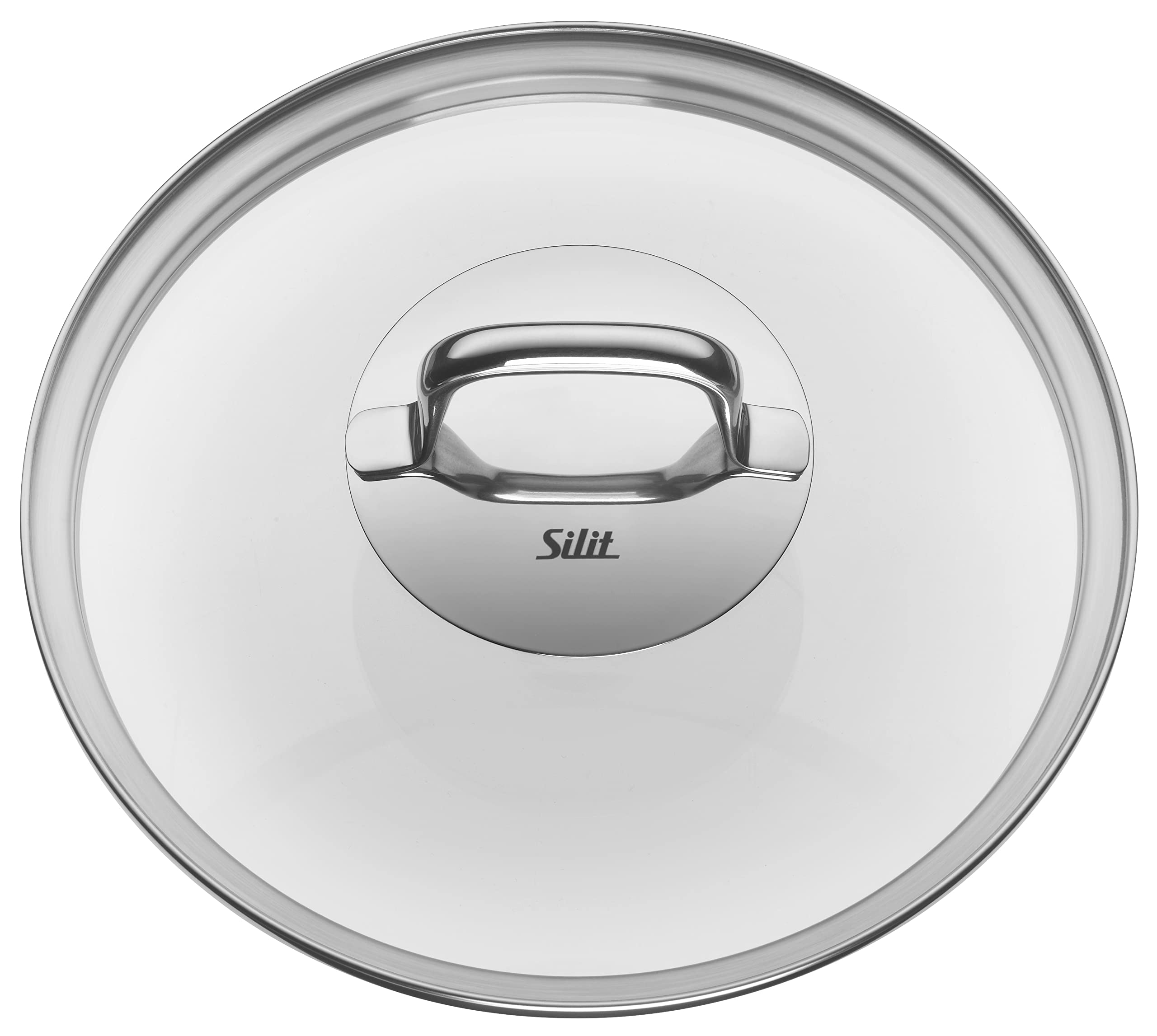 Silit Elegance Line duży garnek do gotowania, 20 cm, szklana pokrywka, garnek do mięsa, indukcja 3,7 l, ceramika funkcyjna Silargan, makadamia