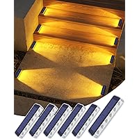 DetarZinLED Luci Solari Esterno Giardino, 6 Pezzi Luce Solare LED Esterno