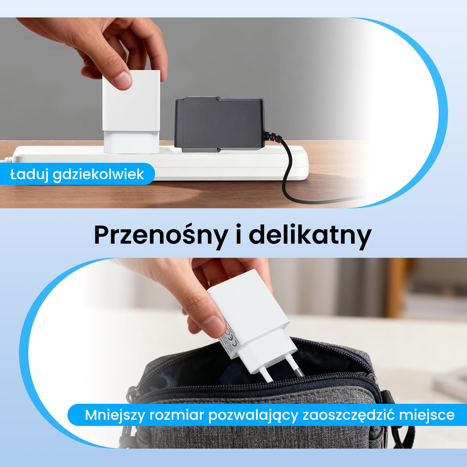 Zestaw 2 sztuk certyfikowanych przez CE ładowarek ściennych USB 5 V 2 A, zasilaczy AC/DC, uniwersalnych wtyczek USB do podróży, przeznaczonych do telefonów, tabletów, głośników Bluetooth, smartwatchy