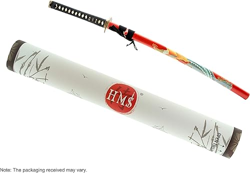 Miniatura 6 de HMS Samurai Katana Sword, Functional, Hand Forged, 1045 Carbon Steel, Heat Tempered, Full Tang, Sharp
