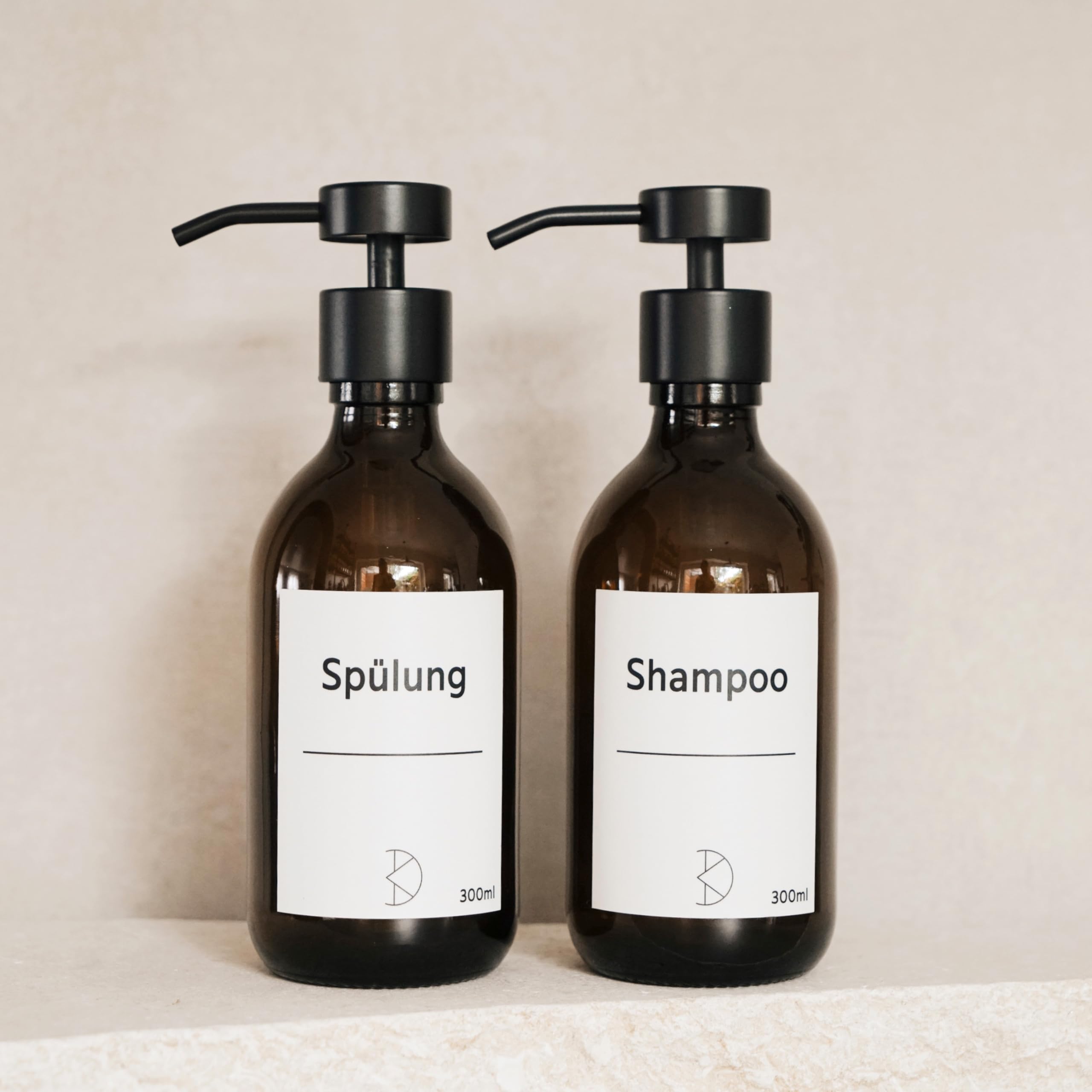 Dispenser di sapone in vetro per bagno e cucina – Dispenser di sapone liquido in vetro marrone – Moderno – Dispenser di pompa per sapone, detersivo e crema per le mani – Dispenser di