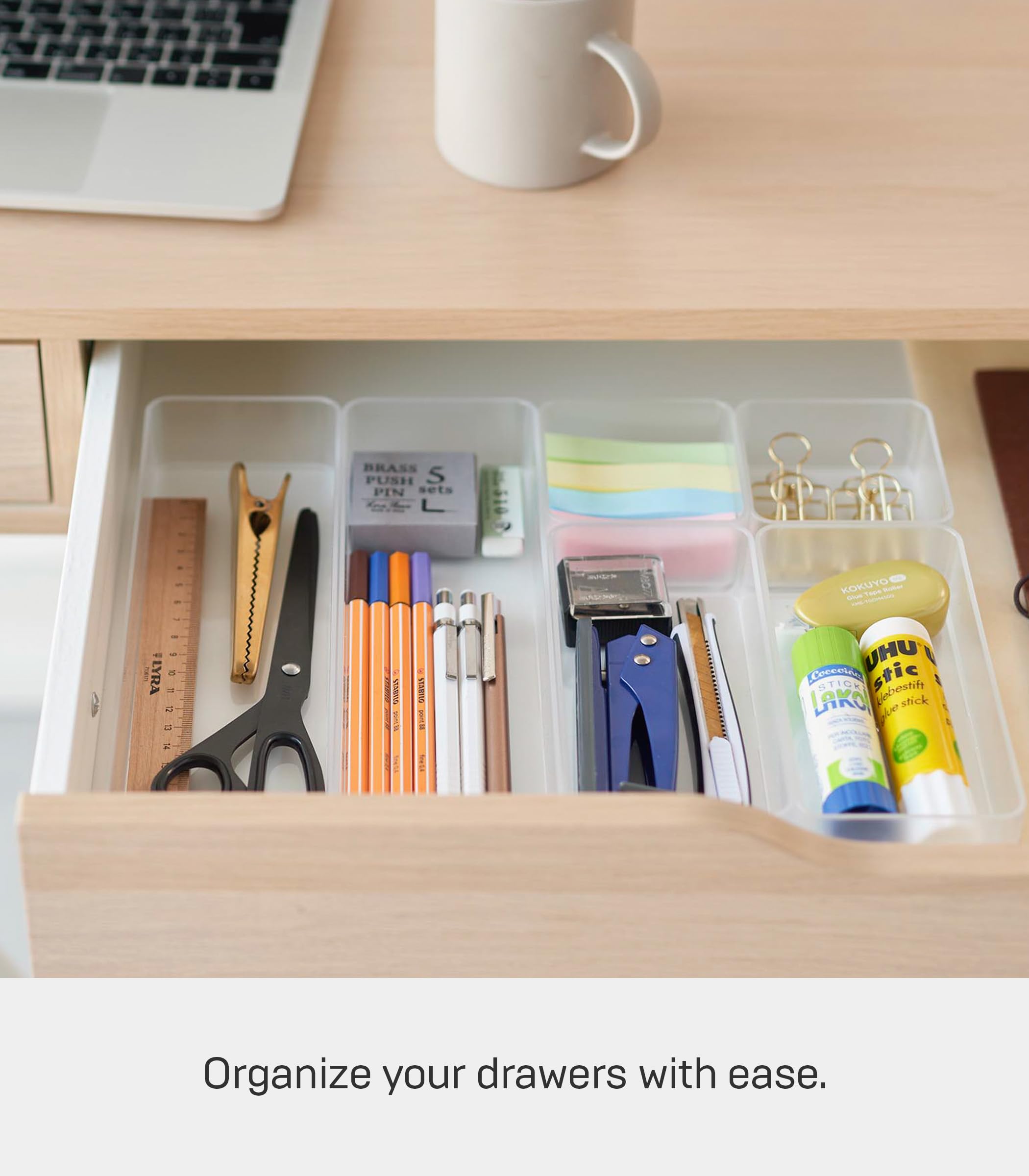 Yamazaki Organizer, żywica, biały, L