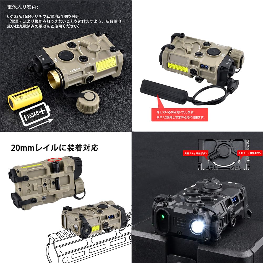 Amazon.co.jp: WADSN イオテックタイプ多機能光学システム OGL ／EO