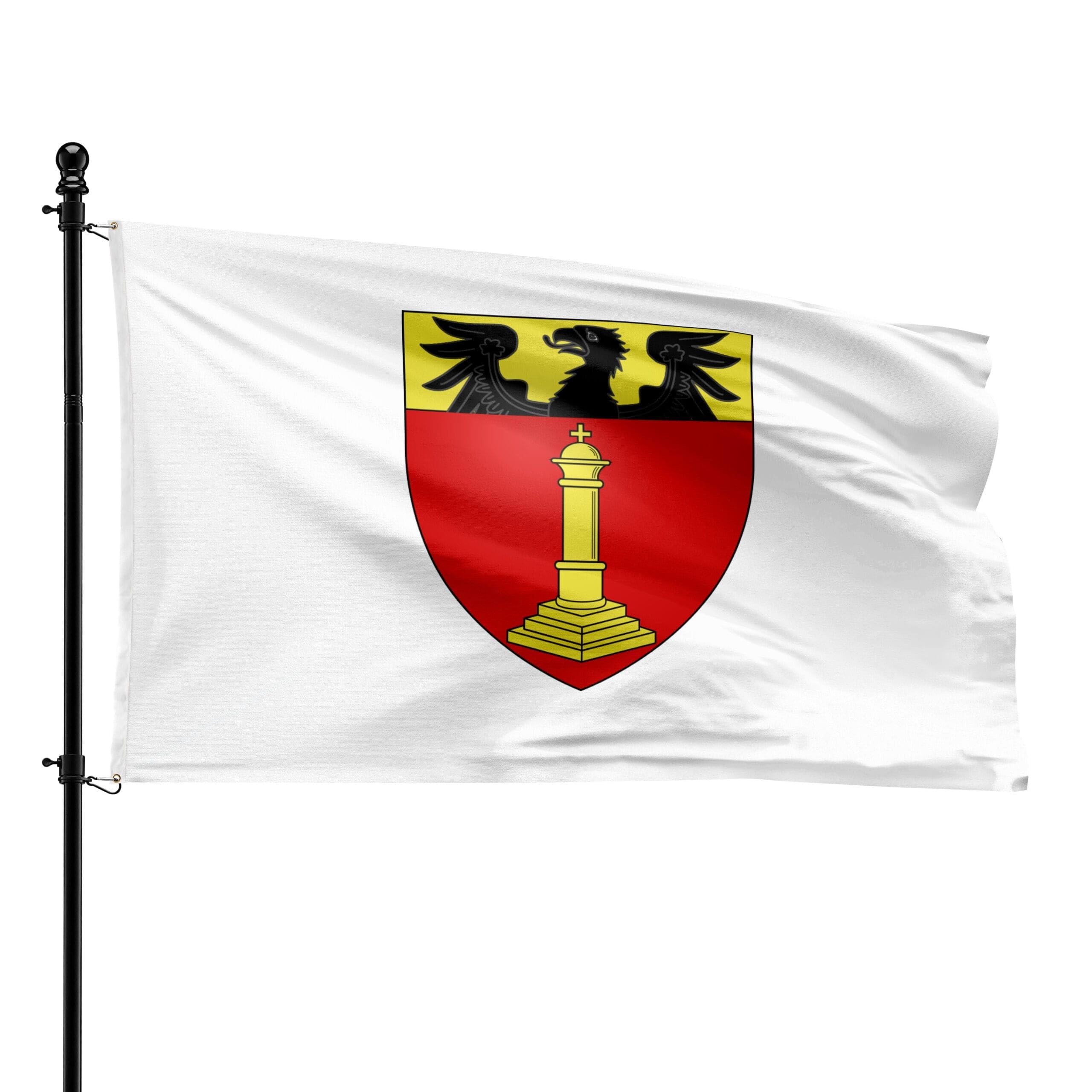 Drapeau de la municipalité de Châtelet grand format pavillon extérieur 90x150 cm