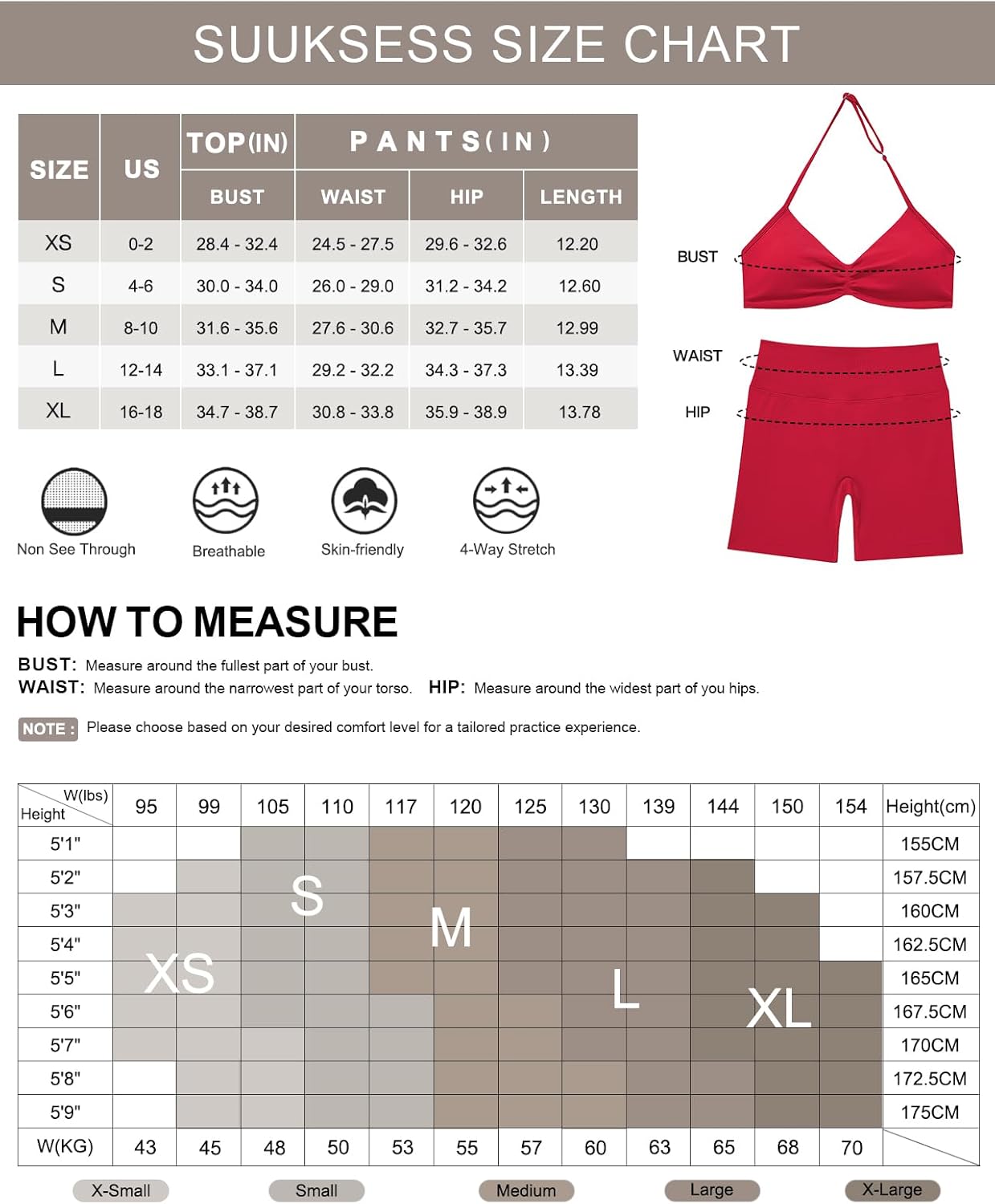 SUUKSESS Women 2 Piece Workout Sets Halter Neck Padded Sports Bra Seamless Hidden Scrunch Hip Lifting Biker Shorts - Image 6